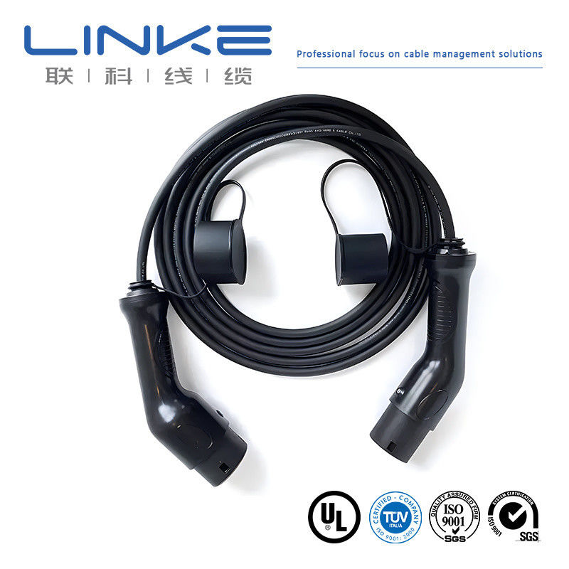 ブラック UL 62 32A 5p 2c*10AWG 1c*10AWG 3c*18AWG 電気自動車の充電ケーブル