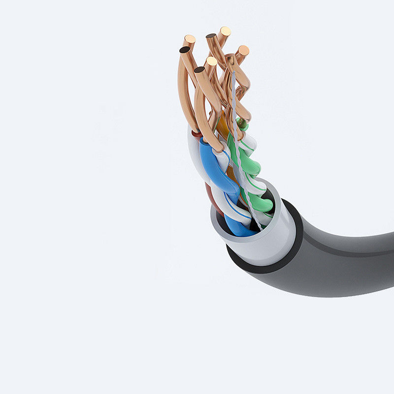 高速データ送信のための,燃焼阻害性LSZHシェイット付き,カスタマイズされたシールドデータケーブル CAT6 FTP