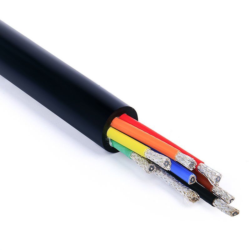柔らかいPVC丸い電動エレベーターリフトケーブル 編み物 紫外線耐性クレーンケーブル 連続性Flex Ratingワイヤ
