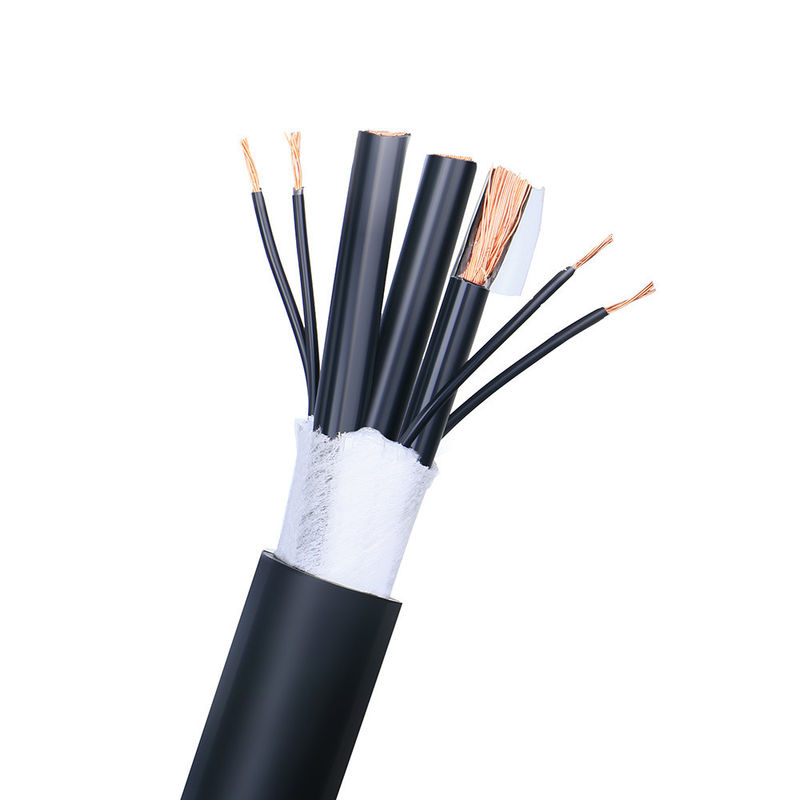 ビデオ監視用のブラックPVCジャケット共軸ケーブルシリーズ RG6 / Rg58 / Rg11 / Rg59