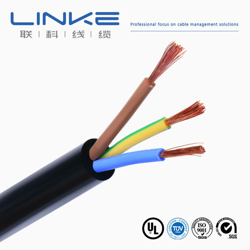 300/500v 銅 二重 断熱 線導 PVC 3コア 4mm RVV 電動 柔軟 ケーブル