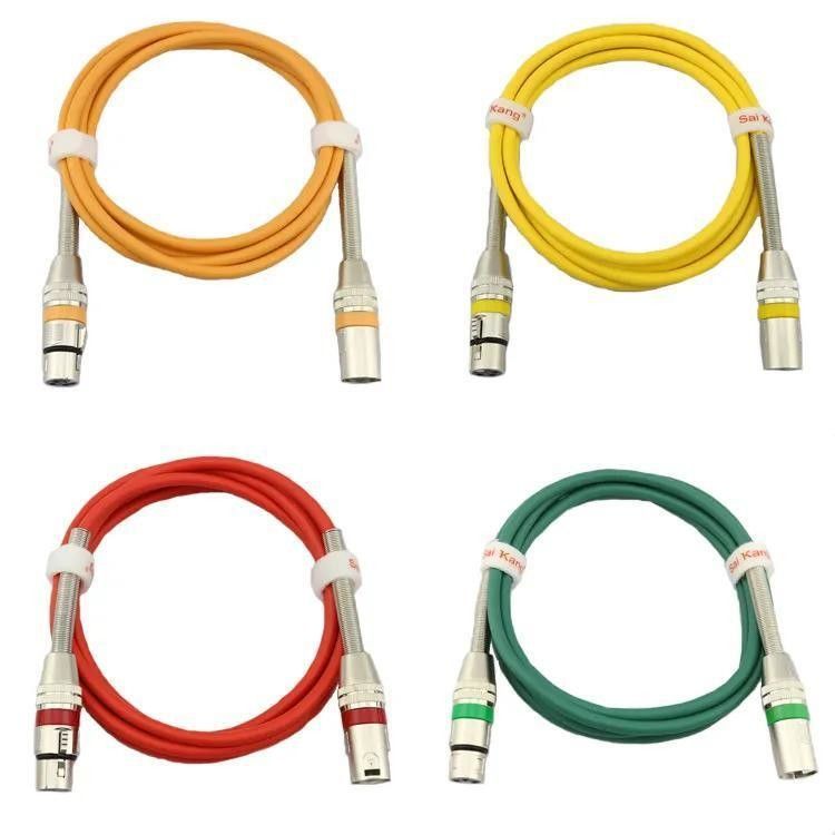 プロオーディオ向けの高音質と裸銅線を備えたカスタマイズ可能な長さの XLR ケーブル