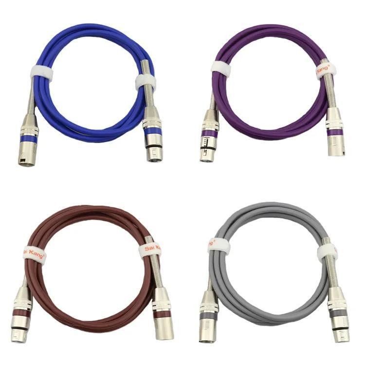 プロオーディオ向けの高音質と裸銅線を備えたカスタマイズ可能な長さの XLR ケーブル