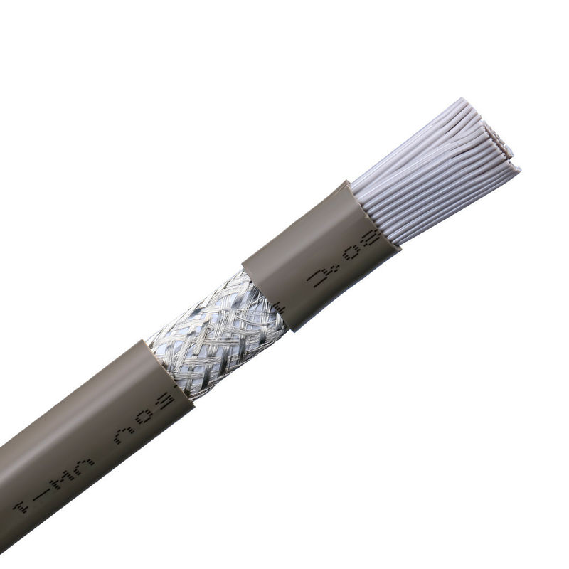 カーブ素材 PVC UL2464 グレー 赤辺 20ピン フラットリボンスピーカーケーブル