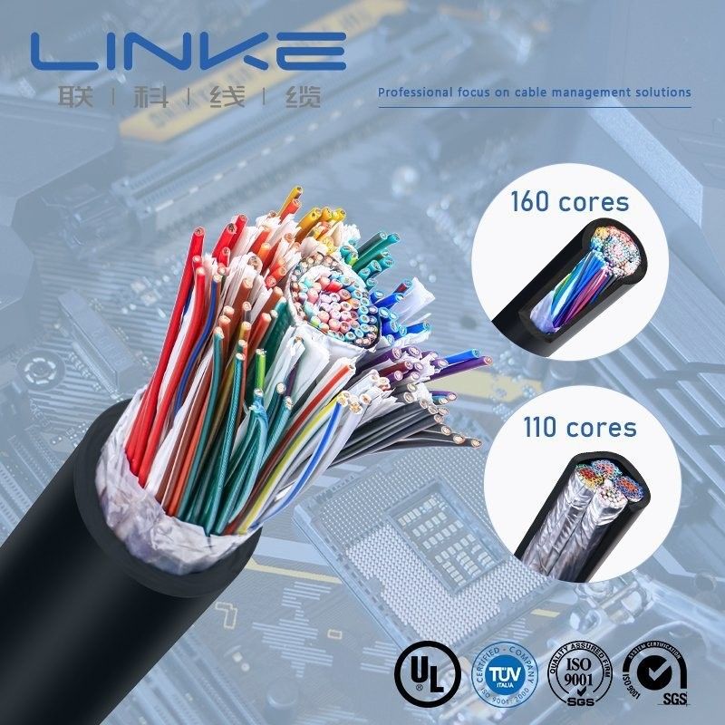 UL2464 22AWG *110c 電子機器用マルチコアケーブル PVC カーフ素材 柔軟なPVC ジャケット機器 内部配線