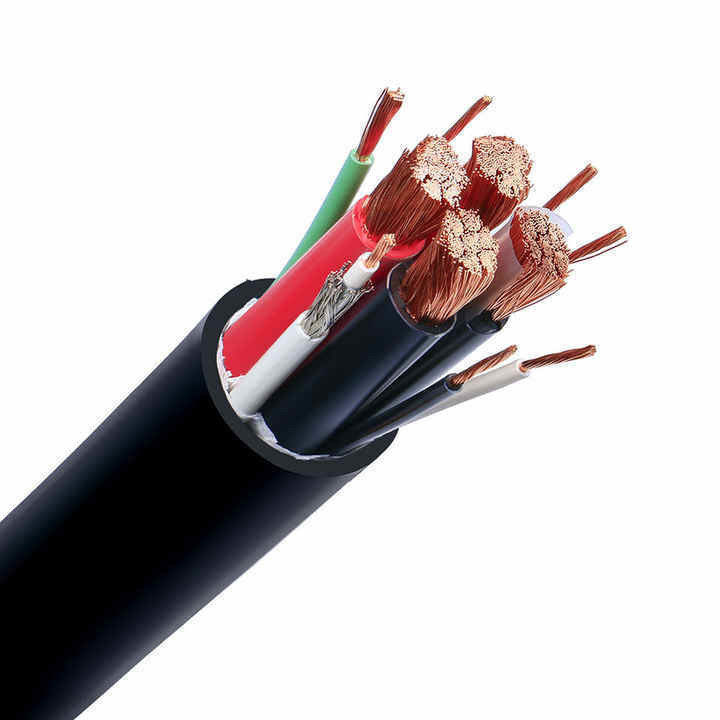300/500V H05rn-F ゴム絶縁およびシース工業用耐油制御および電源ケーブル
