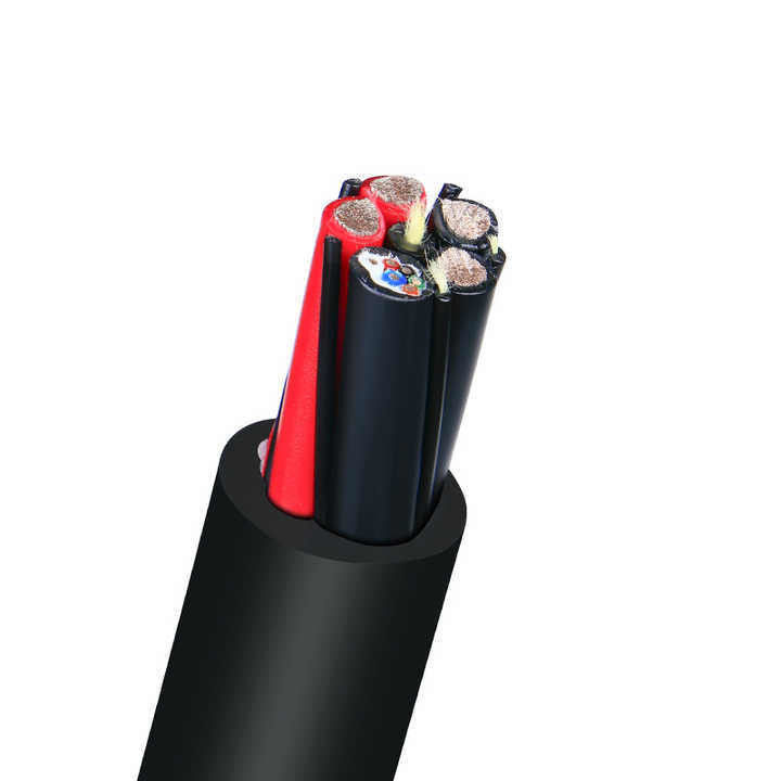 300/500V H05rn-F ゴム絶縁およびシース工業用耐油制御および電源ケーブル