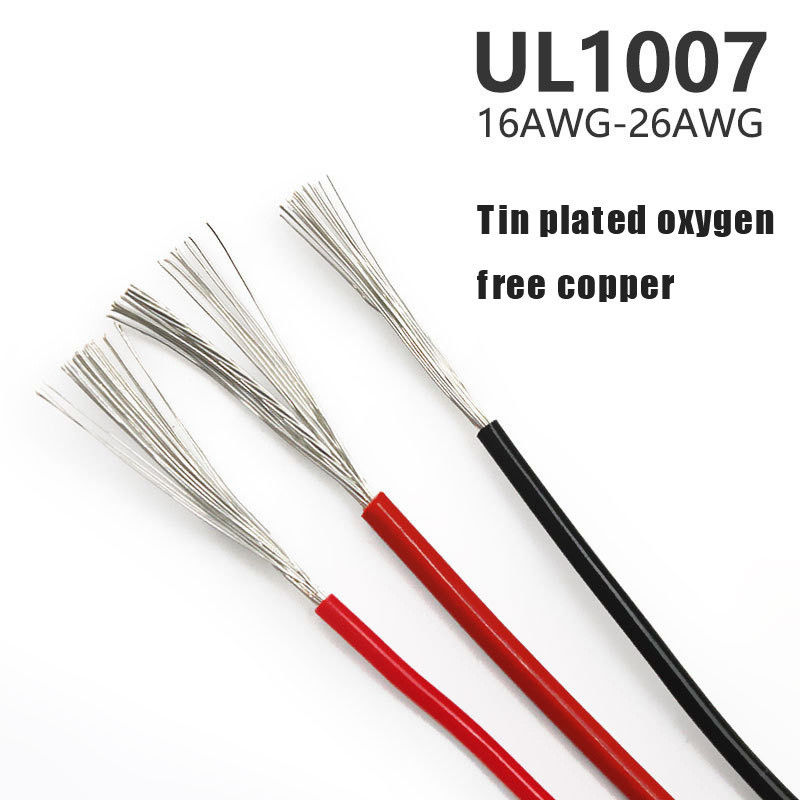 熱耐性 UL1007 PVC 断熱線 16-28 AWG 厚温範囲の銅ケーブル