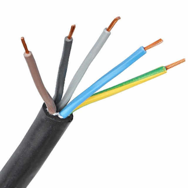 PVC 絶縁 4 芯 3*6+1*4 家庭用および産業用電気機器用フレキシブル ケーブル
