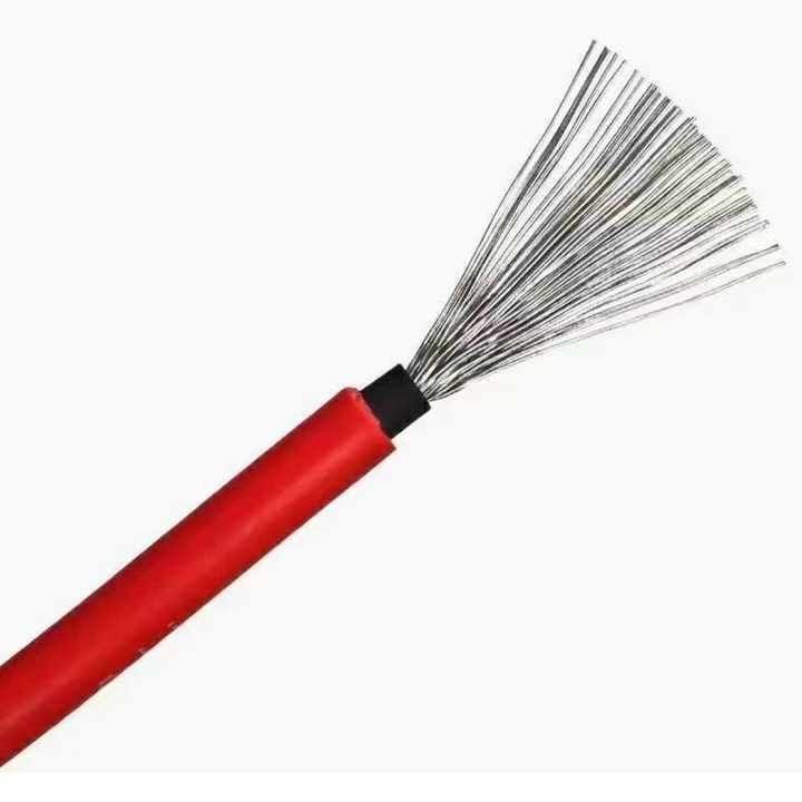 ソーラーパネル接続用、錫メッキ銅およびXLPE絶縁付き1500VパワーPVソーラーケーブル