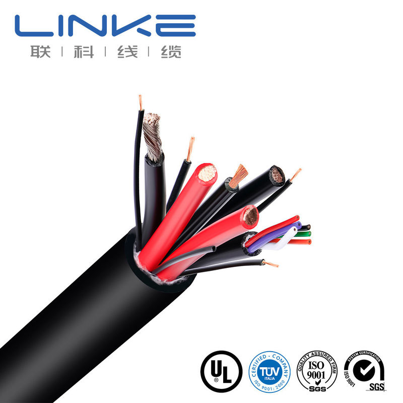 高柔軟性 耐水性 多コア 固定型 銅製 缶詰付き 牽引ケーブル