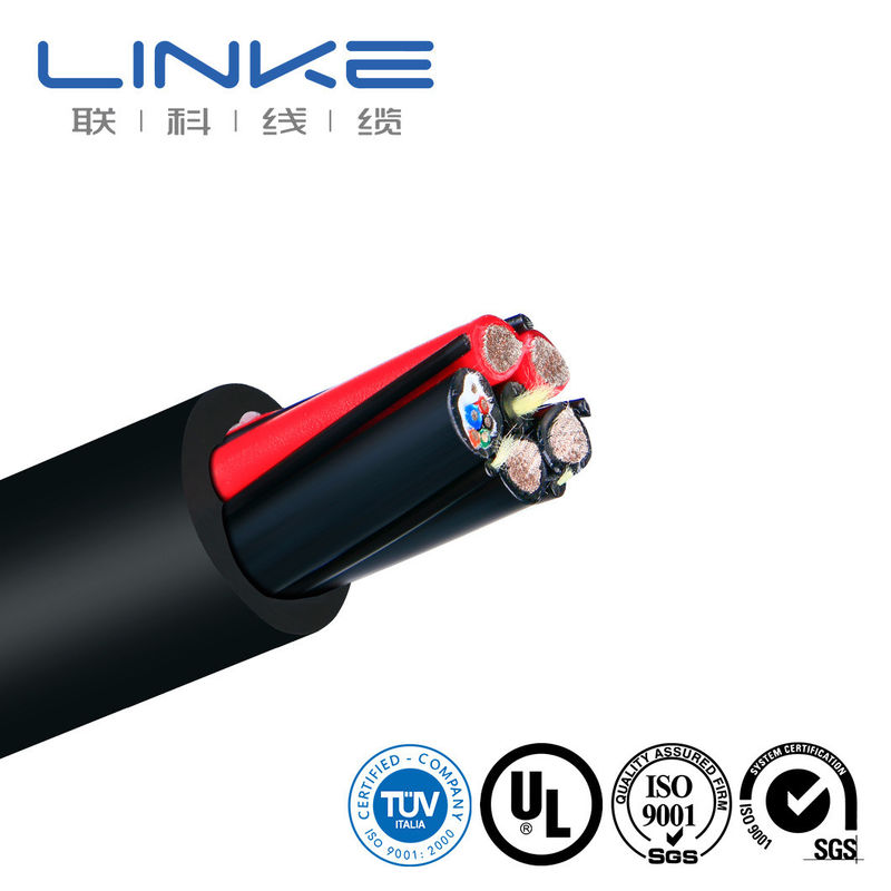 高柔軟性 耐水性 多コア 固定型 銅製 缶詰付き 牽引ケーブル