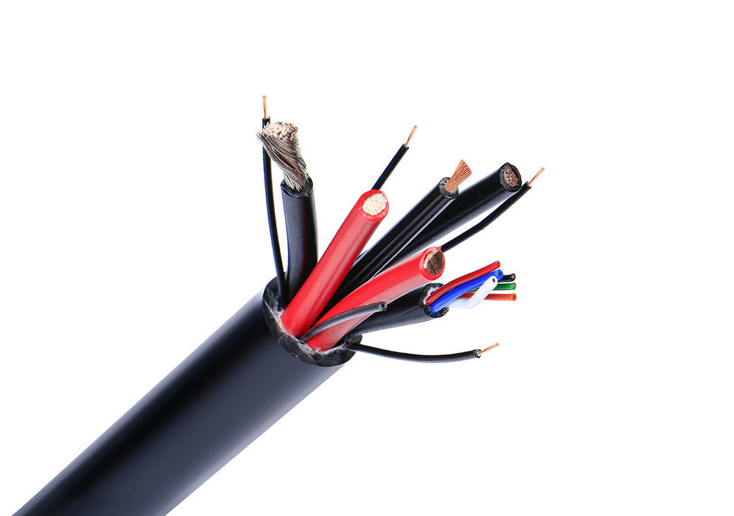 高柔軟性 耐水性 多コア 固定型 銅製 缶詰付き 牽引ケーブル