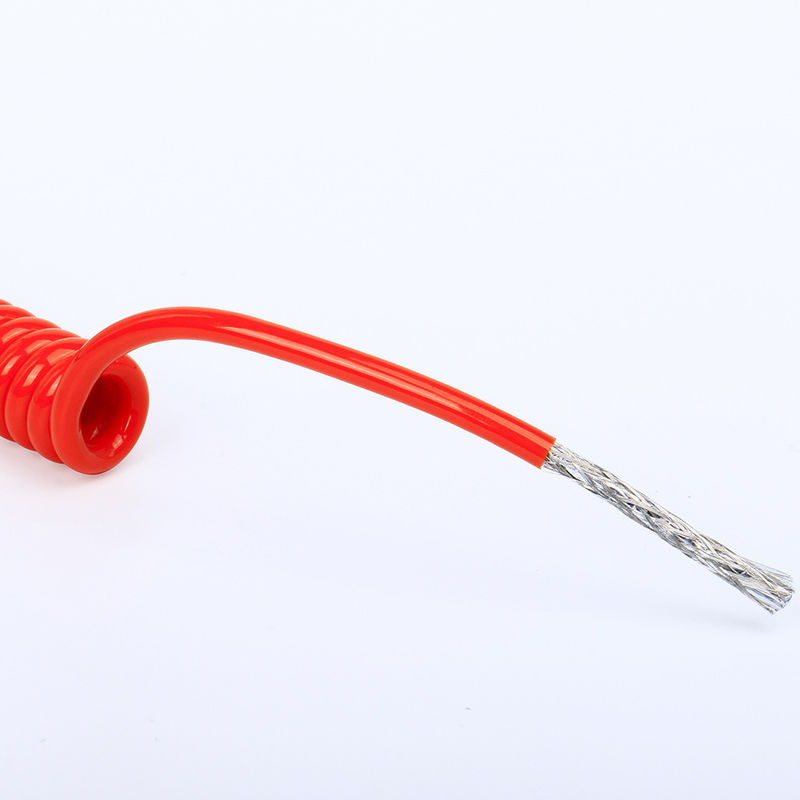 US TPU/PUR/PU スパイラルスプリングケーブル 強い弾性 裸銅導体
