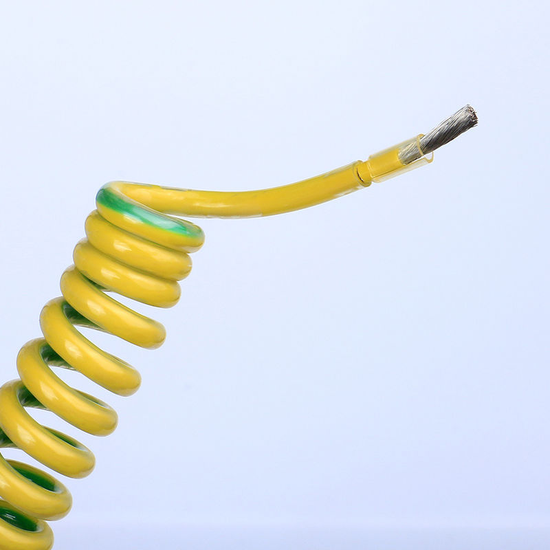 カーブ素材 PVC 2-10 コア 耐火性 スパイラル 巻き状のスプリング 電子機器用電源ケーブル