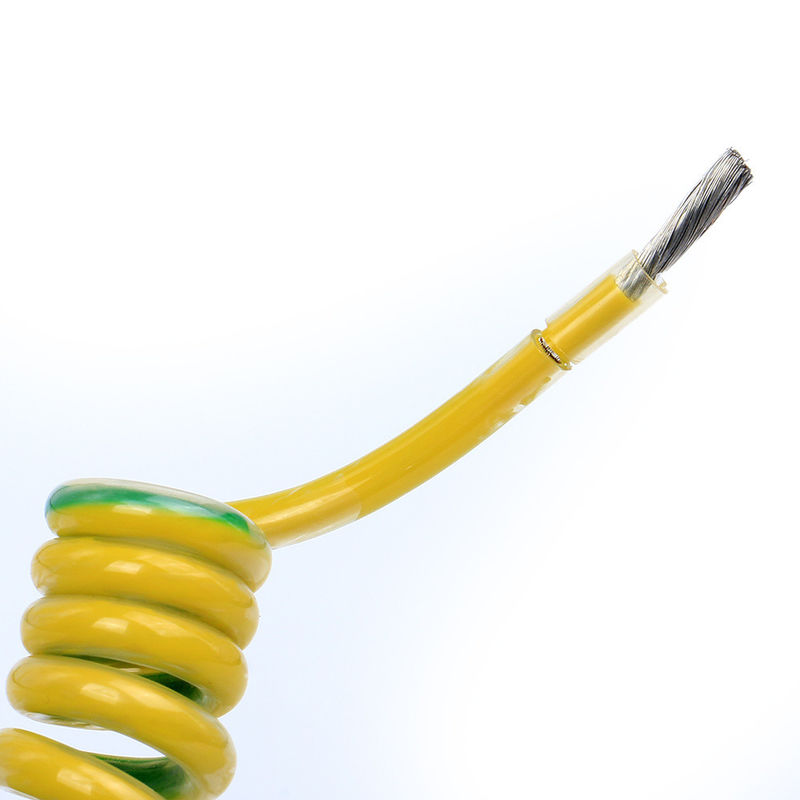 カーブ素材 PVC 2-10 コア 耐火性 スパイラル 巻き状のスプリング 電子機器用電源ケーブル