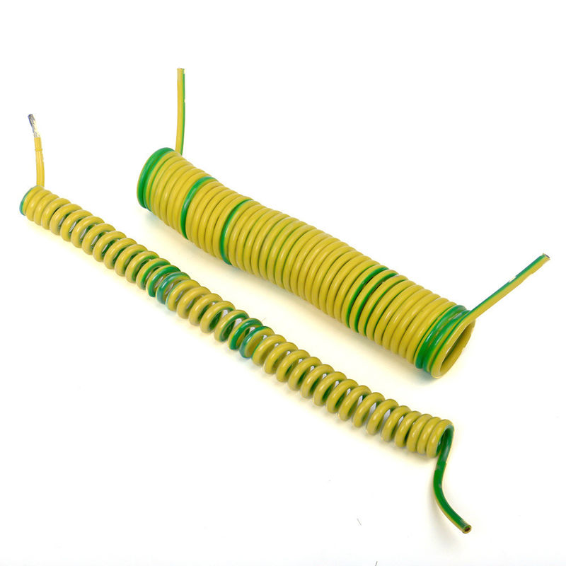 カーブ素材 PVC 2-10 コア 耐火性 スパイラル 巻き状のスプリング 電子機器用電源ケーブル