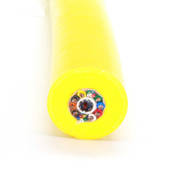 軽量な浮遊型ROV潜水ケーブル 銅コアとPUR泡殻