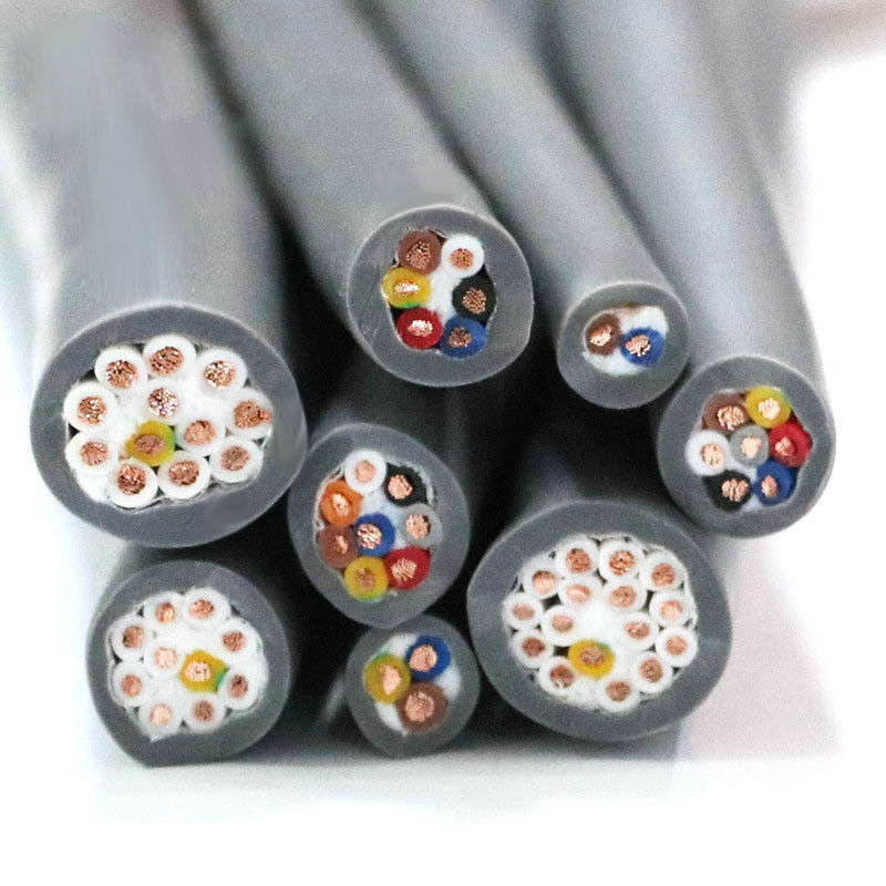 断熱された丸いワイヤ 材料 4コア 地下装甲電源ケーブル テフロン高温ワイヤ