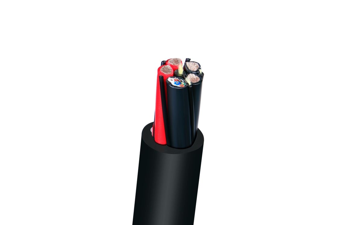 産業用制御アプリケーション向けの、吸水防止糸とベクトラン繊維を備えた22AWG水中ケーブル