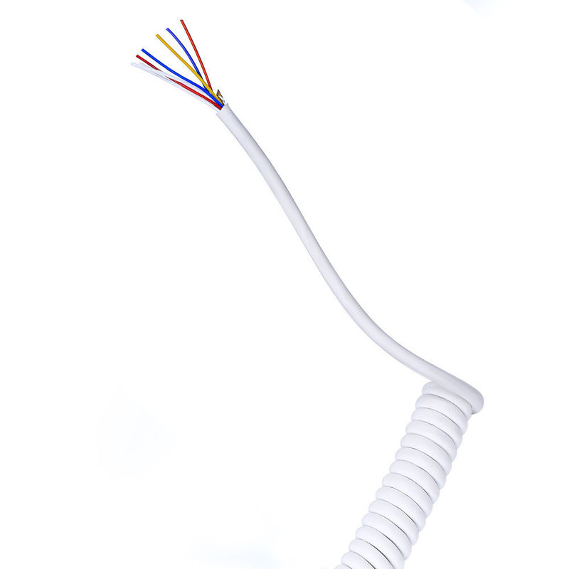 銅製のPURジャケット 300V 定数回螺旋ケーブル 産業用制御用スプリング巻きワイヤー