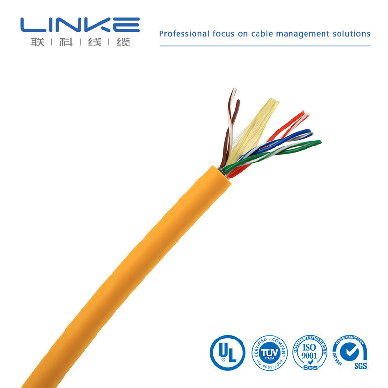 CAT5e UTP LANケーブル CCA 1000 フィート 黄色 オプションフィラー アメリカ通貨 アメリカ固体 黄色