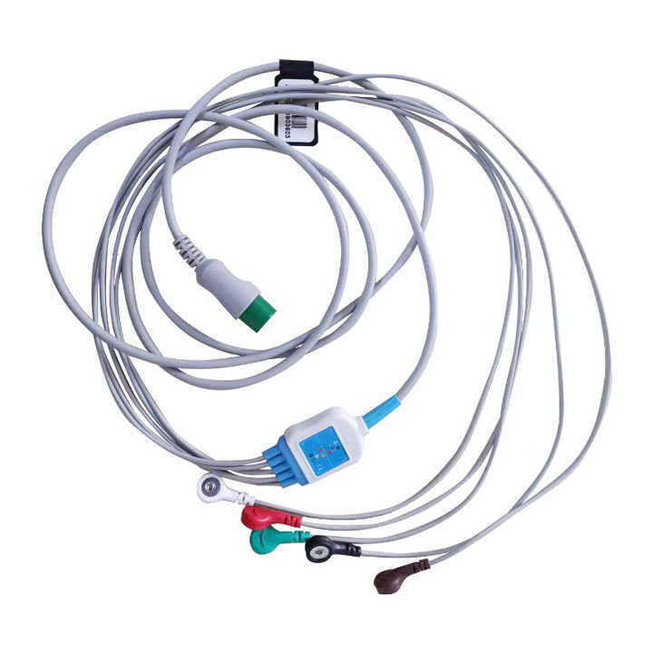 10 リードECG EEG ECGケーブル シェールバイオネット 患者モニター TPE 絶縁鉛線