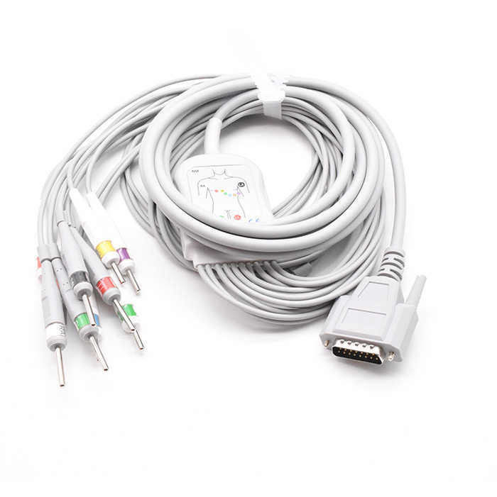 TPU 絶縁材料 3/5 レインボー患者モニター用電球電球ケーブル インビトロ診断機器用電線