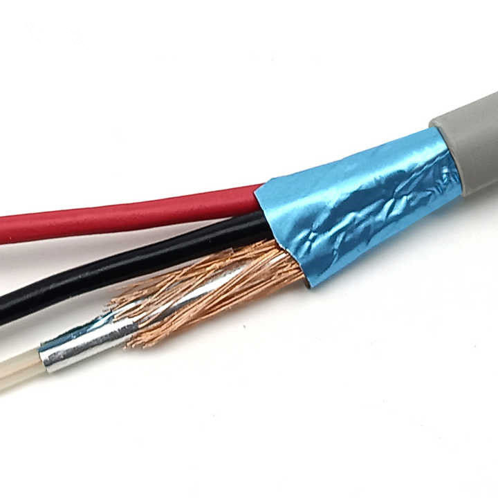 裸の銅 750hm同軸ケーブル 100メートル Rg174ケーブル 電流300V PVCジャケット