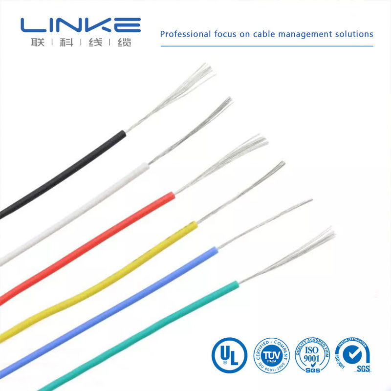 UL3135 シリコンゴムワイヤ 30 28 26 24 22 20 18 16 14 12 10 AWG 隔離された軟銅電子LEDランプ照明ケーブル