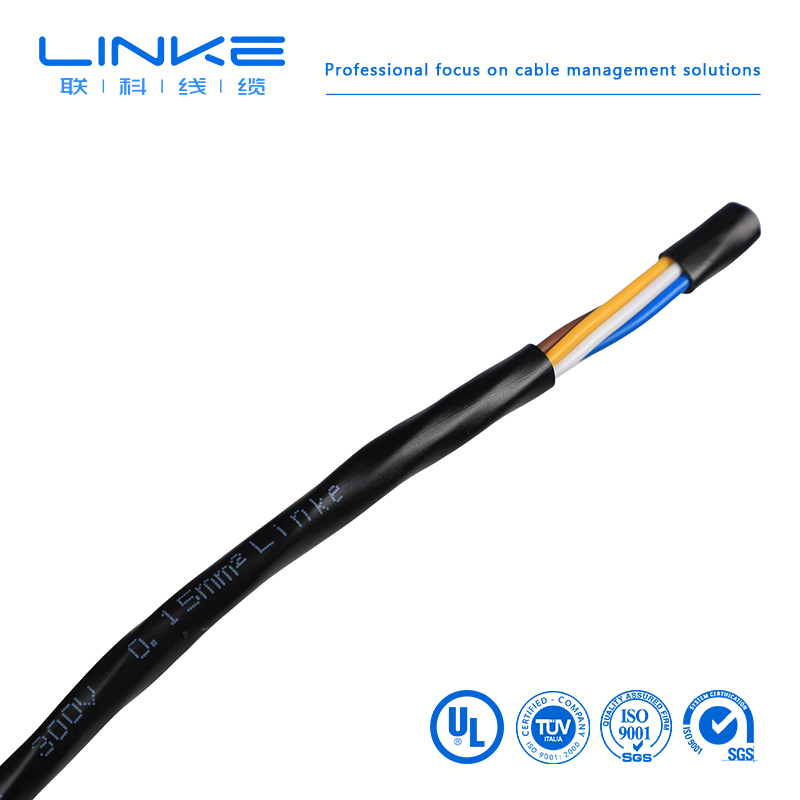 Copper Conductor Royal Cord Flexible Cable RVV, 2 3 4 5 Core 0.75 1 1.5 2.5 4 6mm Electrical Cable Wire H05VV-F Power Cable