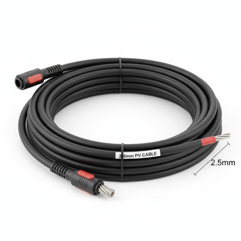 カスタマイズ 2.5mm PVケーブル ソーラー・DCパネル 電源ケーブル
