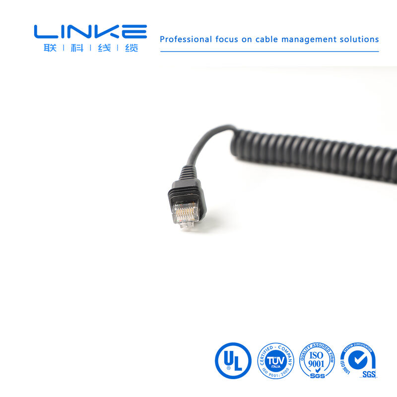 カテゴリー6 産業用イーサネット用RJ45コネクタ付きギガビットシールド産業用スプリングネットワークケーブル