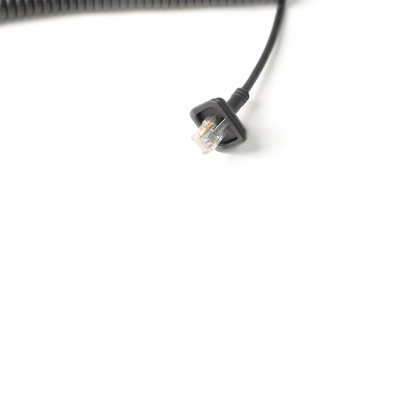 カテゴリ6 ギガビット シールド工業用スプリングネットワークケーブル RJ45コネクタ付き 工業用イーサネットアプリケーション用